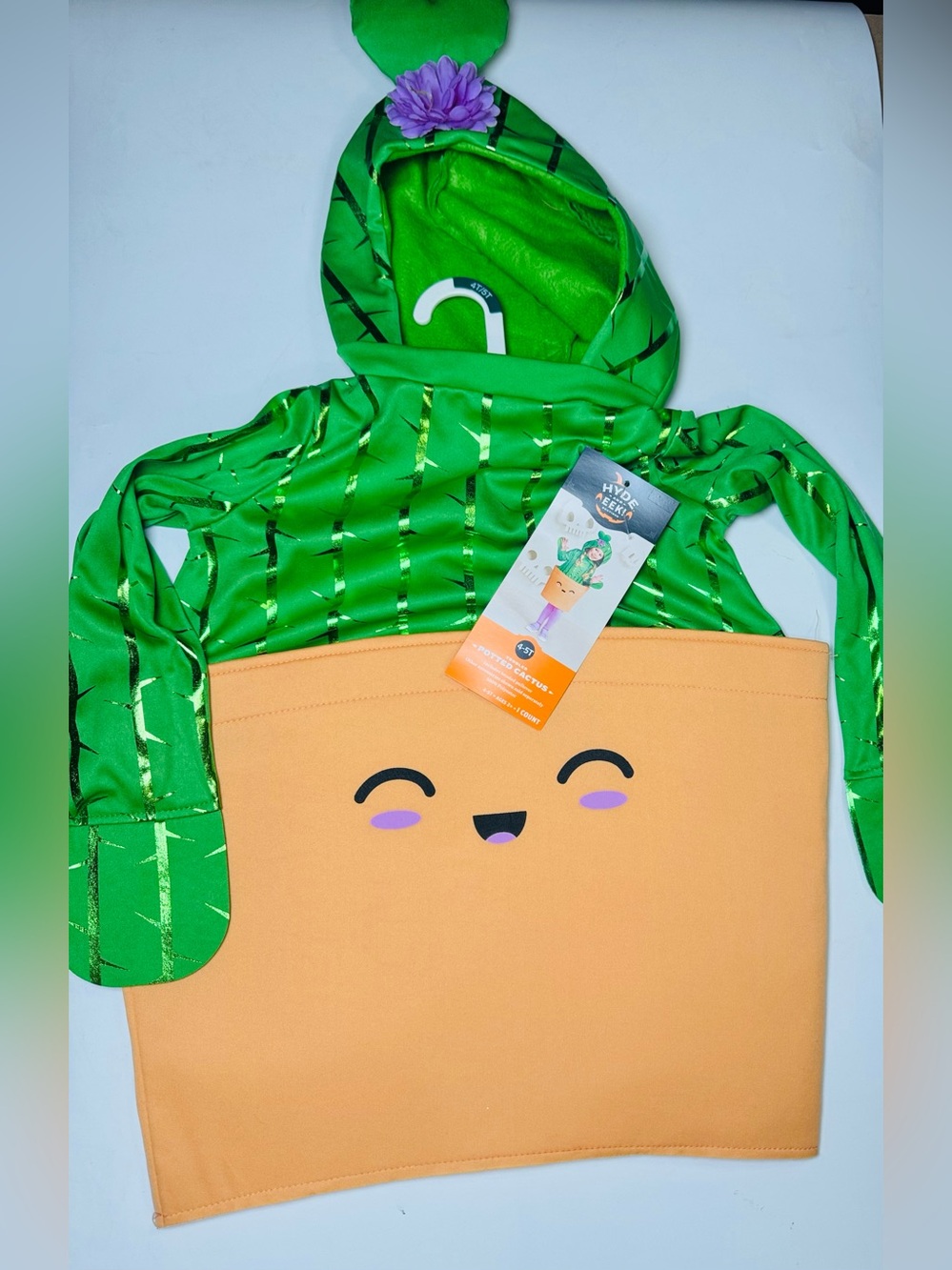 Hyde & Eek Toddler Potted Cactus Halloween Costume 4T/5T / small stain on back